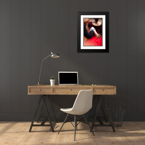 The Ballet Black Modern Wood Framed Art Print with Double Matting by Cametti Aspri, Daniele