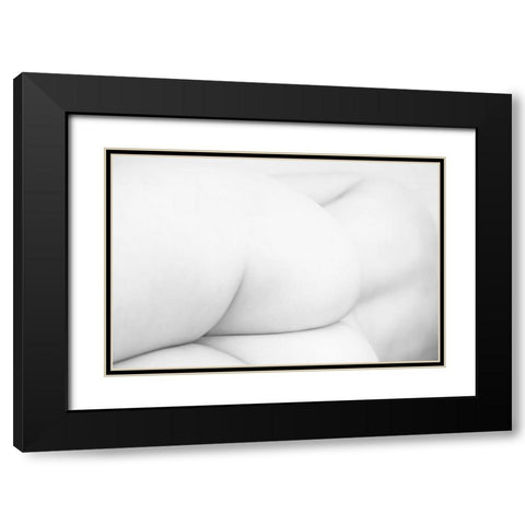 Snow White Black Modern Wood Framed Art Print with Double Matting by P., Mato