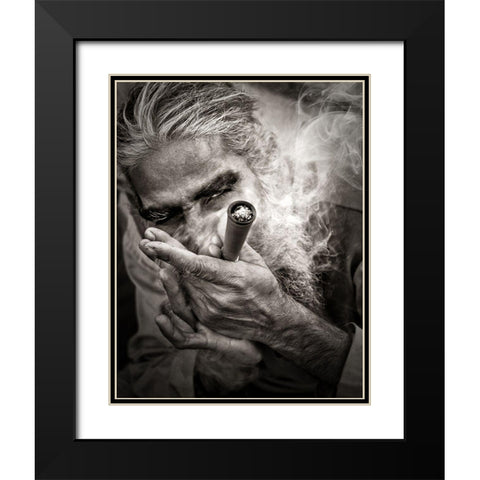 Go To Nirvana Black Modern Wood Framed Art Print with Double Matting by Argerich, Montse