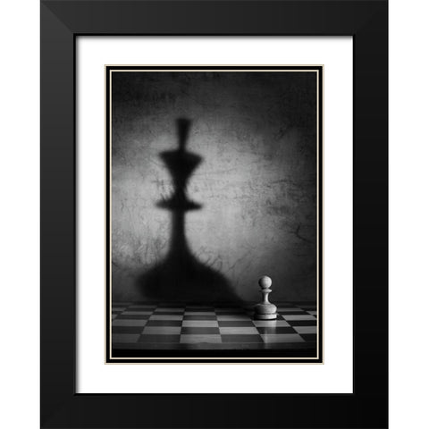 The Megalomania (An Improved Version) Black Modern Wood Framed Art Print with Double Matting by Ivanova, Victoria