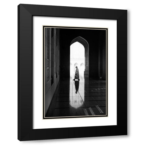Light Black Modern Wood Framed Art Print with Double Matting by Kravanja, Jure