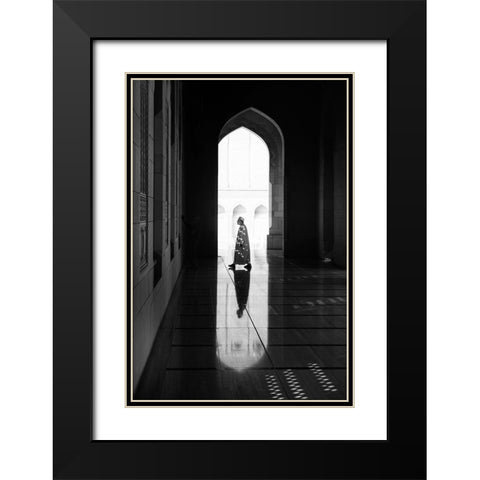 Light Black Modern Wood Framed Art Print with Double Matting by Kravanja, Jure