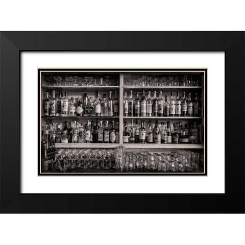 Seattle Black Modern Wood Framed Art Print with Double Matting by Klein, Kurt