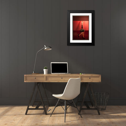 Spending Cuts On Personnel Black Modern Wood Framed Art Print with Double Matting by Perrone, Antonio