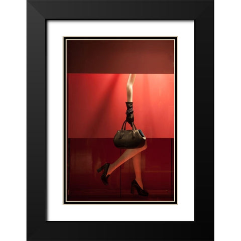 Spending Cuts On Personnel Black Modern Wood Framed Art Print with Double Matting by Perrone, Antonio