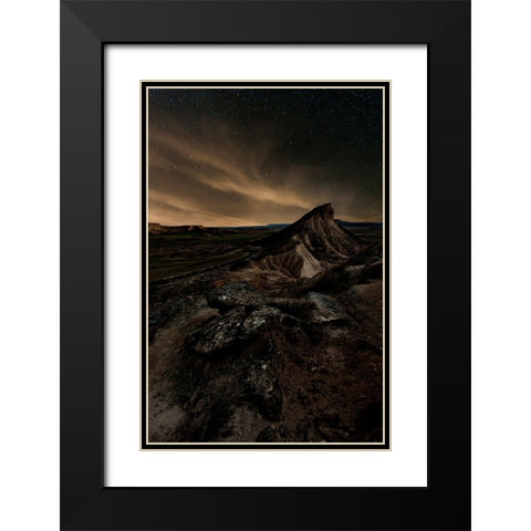 Broken Black Modern Wood Framed Art Print with Double Matting by Martin Castan, David