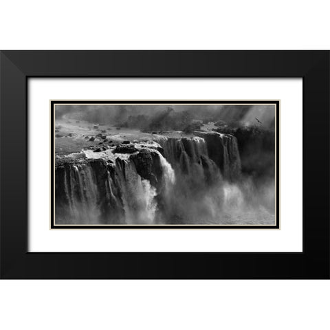 Demonstration Of Power Black Modern Wood Framed Art Print with Double Matting by Zhang, Zan