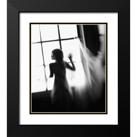 Prison Bride Black Modern Wood Framed Art Print with Double Matting by Kisworo, Sebastian