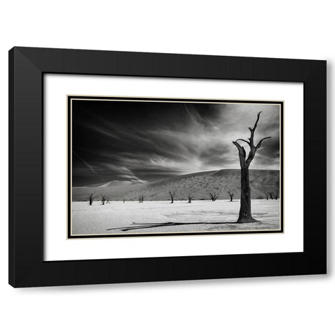 The Army Of The Dead Black Modern Wood Framed Art Print with Double Matting by Guillemot, Mathilde