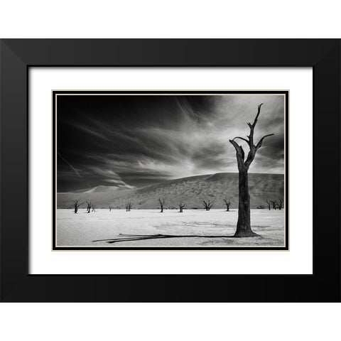 The Army Of The Dead Black Modern Wood Framed Art Print with Double Matting by Guillemot, Mathilde