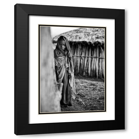 Feeling Like Such A Mess Black Modern Wood Framed Art Print with Double Matting by Jovic, Goran