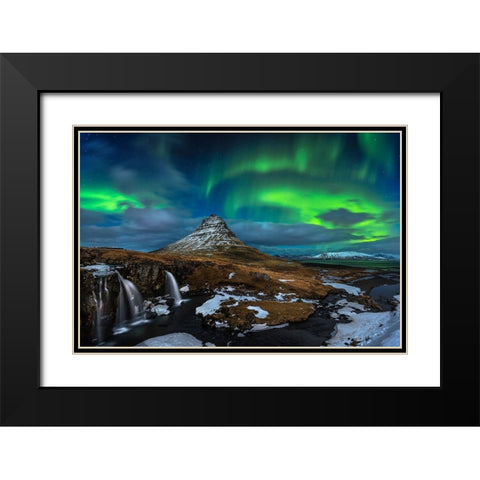 Magic Night Black Modern Wood Framed Art Print with Double Matting by Nicholas Roemmelt, Dr.