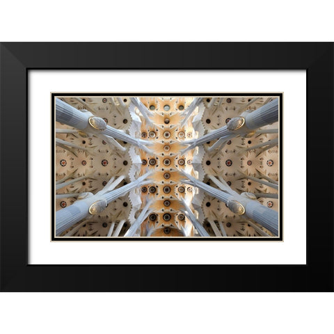 X Black Modern Wood Framed Art Print with Double Matting by Koga, Hiroaki