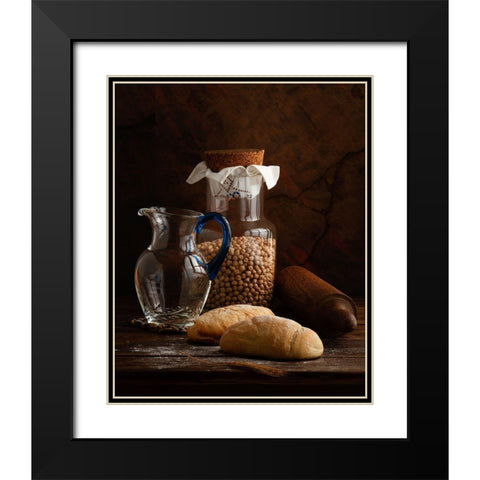 The Simple Life - Italian Breads Black Modern Wood Framed Art Print with Double Matting by Laercio, Luiz