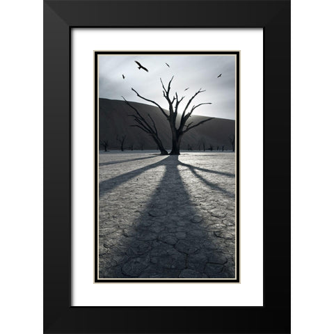 900 Years After Black Modern Wood Framed Art Print with Double Matting by Del Grosso, Sebastien