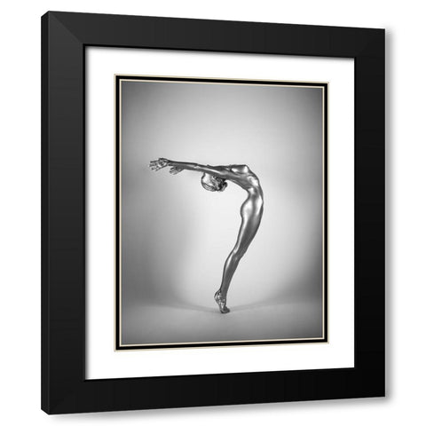 2Light Black Modern Wood Framed Art Print with Double Matting by Branicki, Arkadiusz