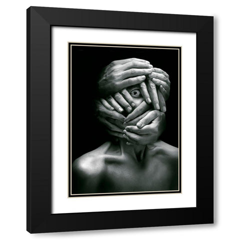Sensus Videndi Black Modern Wood Framed Art Print with Double Matting by Goncharova, Angelina