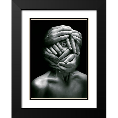Sensus Videndi Black Modern Wood Framed Art Print with Double Matting by Goncharova, Angelina