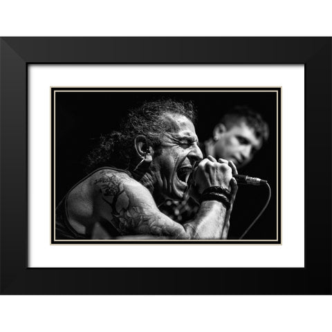 Doing Your Best!!!! Black Modern Wood Framed Art Print with Double Matting by Balenzategui, Kike