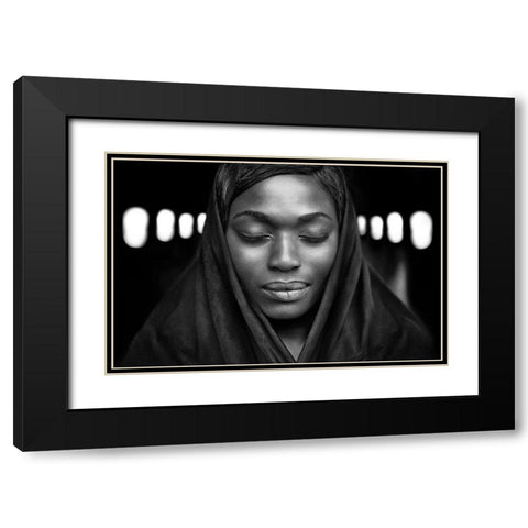 Visions Of Tomorrow Black Modern Wood Framed Art Print with Double Matting by Hur, Lars