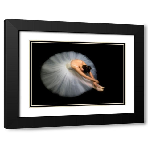 Elegance Black Modern Wood Framed Art Print with Double Matting by Pentony MA, Pauline