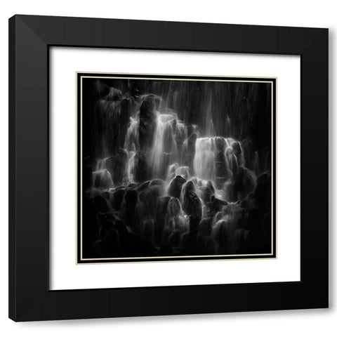 The Veiled Beings --- Ramona Falls Black Modern Wood Framed Art Print with Double Matting by Dou, Shenshen