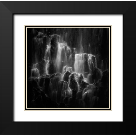 The Veiled Beings --- Ramona Falls Black Modern Wood Framed Art Print with Double Matting by Dou, Shenshen