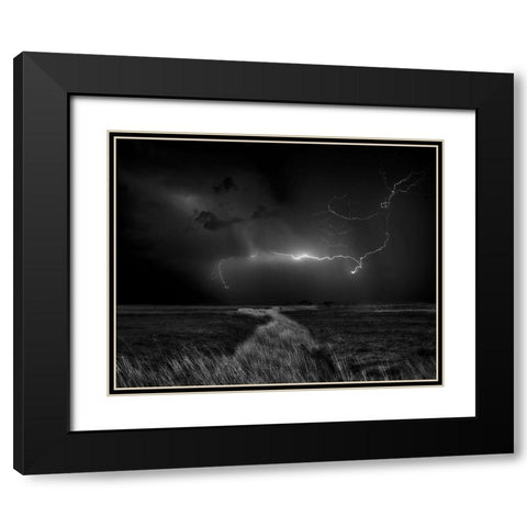 Sometimes The Sky Explodes ... Black Modern Wood Framed Art Print with Double Matting by Depaepe, Yvette