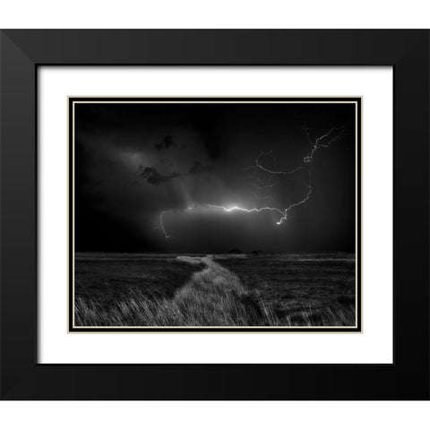 Sometimes The Sky Explodes ... Black Modern Wood Framed Art Print with Double Matting by Depaepe, Yvette