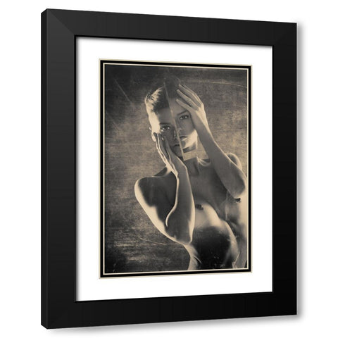 Untitled Black Modern Wood Framed Art Print with Double Matting by Liporace, Riccardo