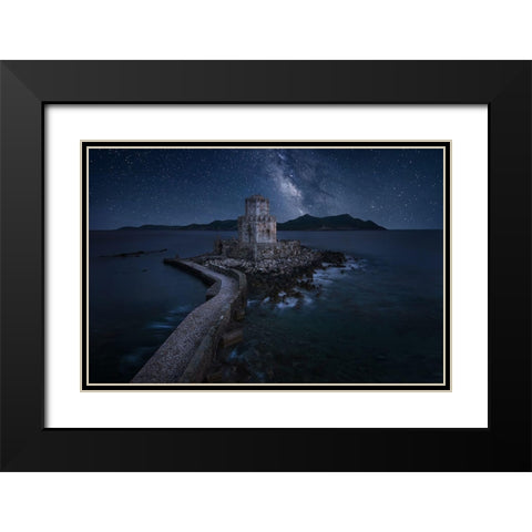 Remains Of The Past Black Modern Wood Framed Art Print with Double Matting by Kaddas, Chris