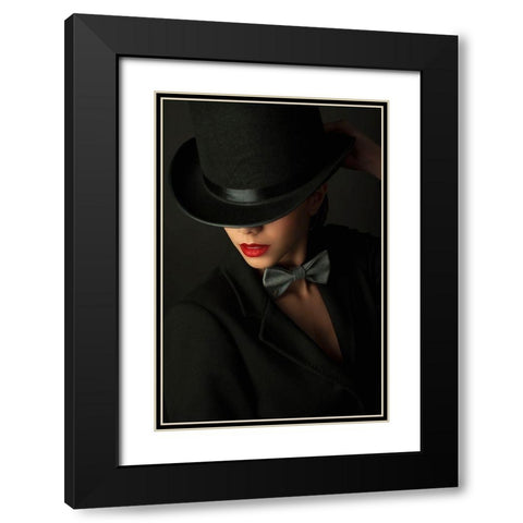 Qmystery Under The Topperq Black Modern Wood Framed Art Print with Double Matting by Corcoveanu, Livia