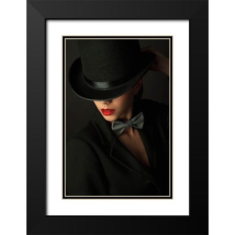 Qmystery Under The Topperq Black Modern Wood Framed Art Print with Double Matting by Corcoveanu, Livia