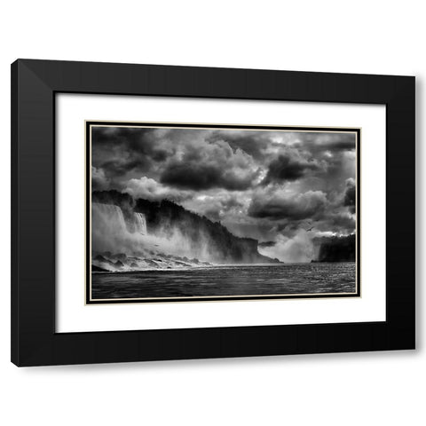 Maid Of The Mist Black Modern Wood Framed Art Print with Double Matting by Depaepe, Yvette