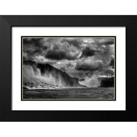 Maid Of The Mist Black Modern Wood Framed Art Print with Double Matting by Depaepe, Yvette