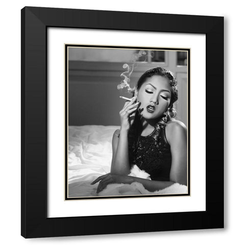 Take Me In Your Arms -Series Black Modern Wood Framed Art Print with Double Matting by Sugiarto, Yansen