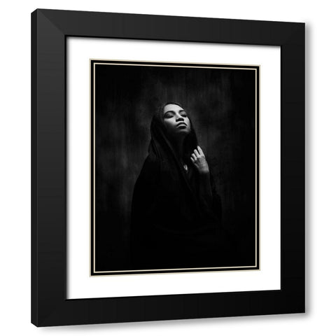 The Pieta Black Modern Wood Framed Art Print with Double Matting by Fadhlullah, Muhammad
