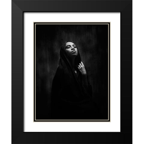 The Pieta Black Modern Wood Framed Art Print with Double Matting by Fadhlullah, Muhammad