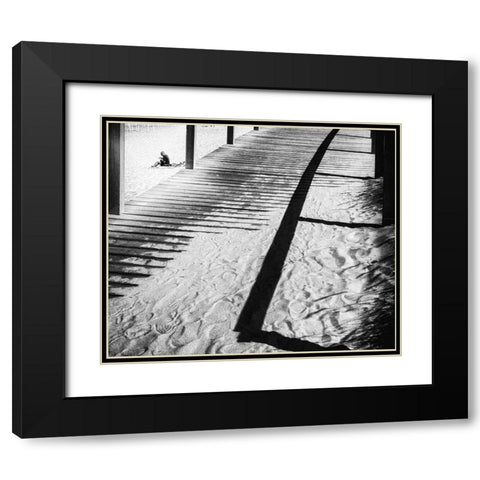 Back In Your Box Black Modern Wood Framed Art Print with Double Matting by Mexia, Laura