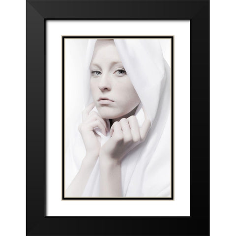 Anne Black Modern Wood Framed Art Print with Double Matting by Belzon, Carine