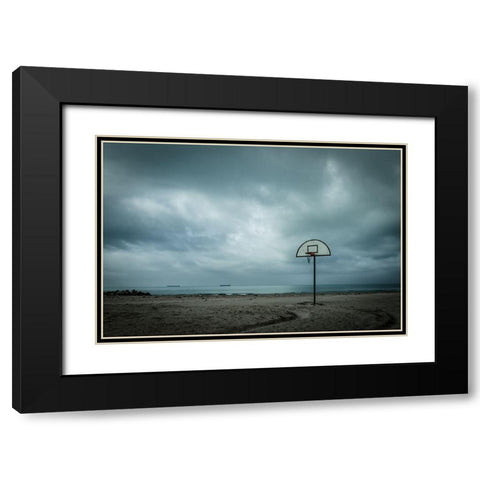 ... The Last Basket ! Black Modern Wood Framed Art Print with Double Matting by Principato, Antonio