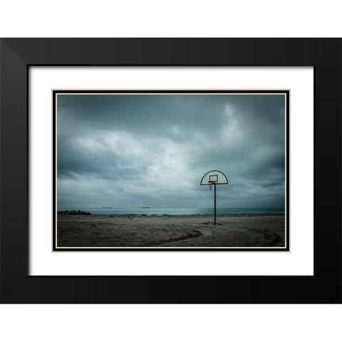 ... The Last Basket ! Black Modern Wood Framed Art Print with Double Matting by Principato, Antonio