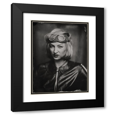 Olga, Wet Plate 18 X 24 Cm Black Modern Wood Framed Art Print with Double Matting by Az, Dzmitry