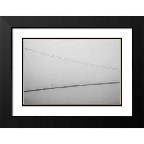 From Distance Black Modern Wood Framed Art Print with Double Matting by Nevistic, Krunoslav