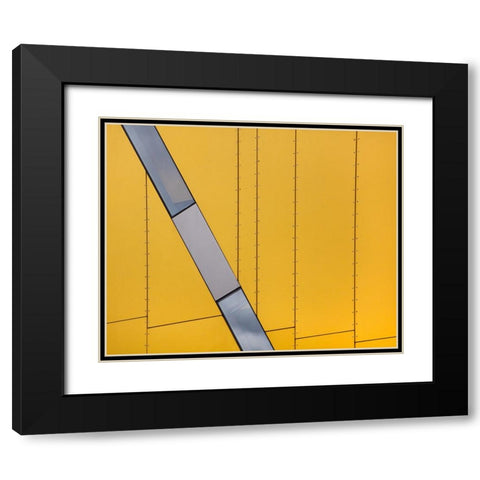 Angle Black Modern Wood Framed Art Print with Double Matting by Hammer, Jacqueline