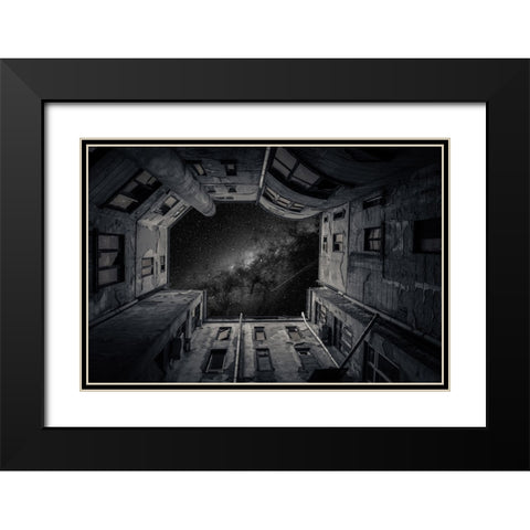 Fashion House Black Modern Wood Framed Art Print with Double Matting by Cioplea, Vlad