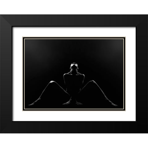 Alexa Black Modern Wood Framed Art Print with Double Matting by Kiss, Jozef