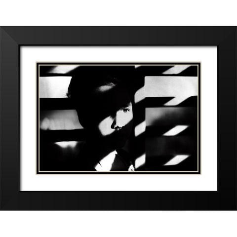 Teen Soul Black Modern Wood Framed Art Print with Double Matting by Dan, Bez