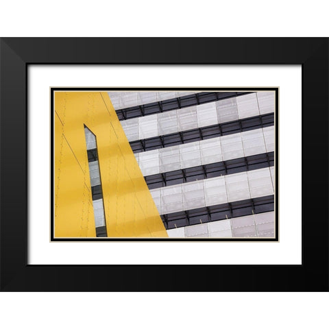 Continuation Black Modern Wood Framed Art Print with Double Matting by Hammer, Jacqueline