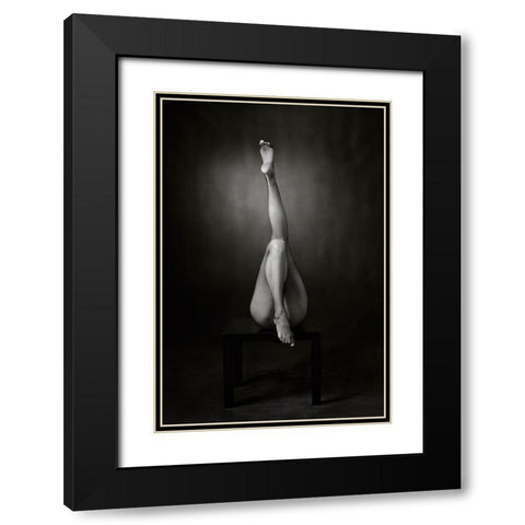One Up, One Down Black Modern Wood Framed Art Print with Double Matting by Catchlight Studio